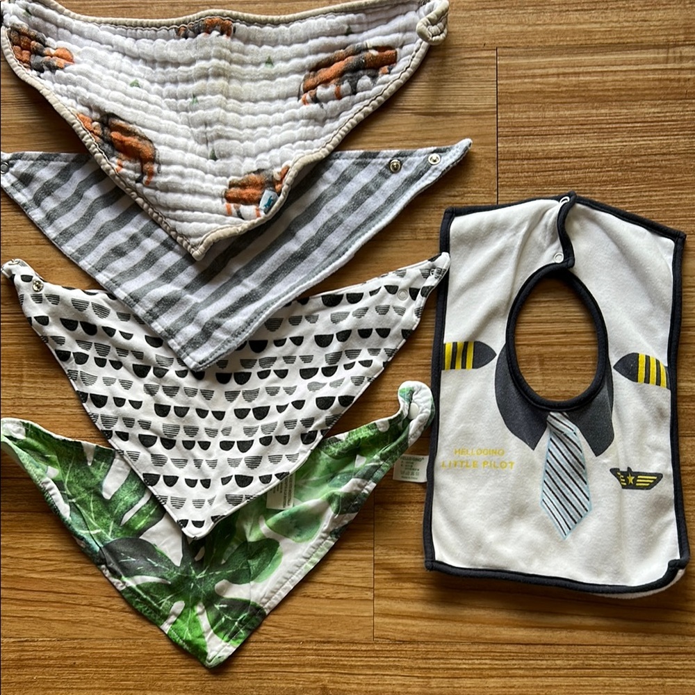 Assorted Baby Bandana Bibs Set